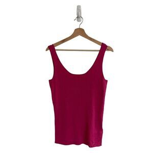 Ted Baker Top Noralou Knit Co-ord Ribbed Barbie Pink Sz 12‎ Dopamine Workwear